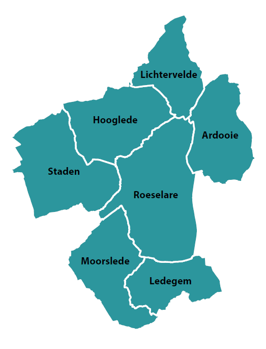 Kaart Eerstelijnszone Midden WVL