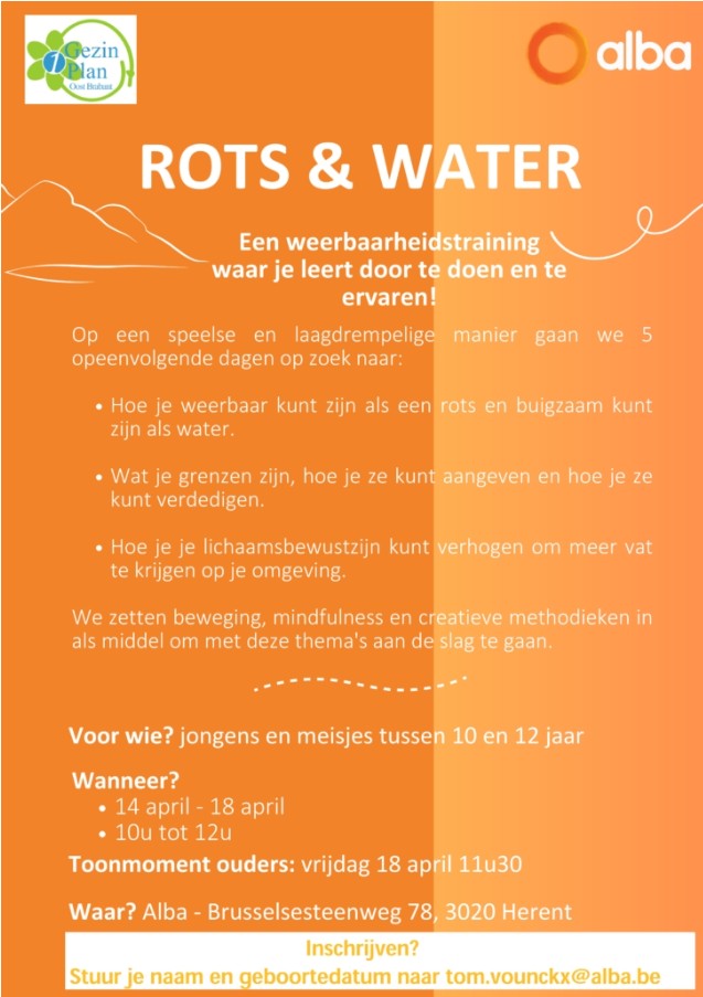 Rots & water kamp flyer