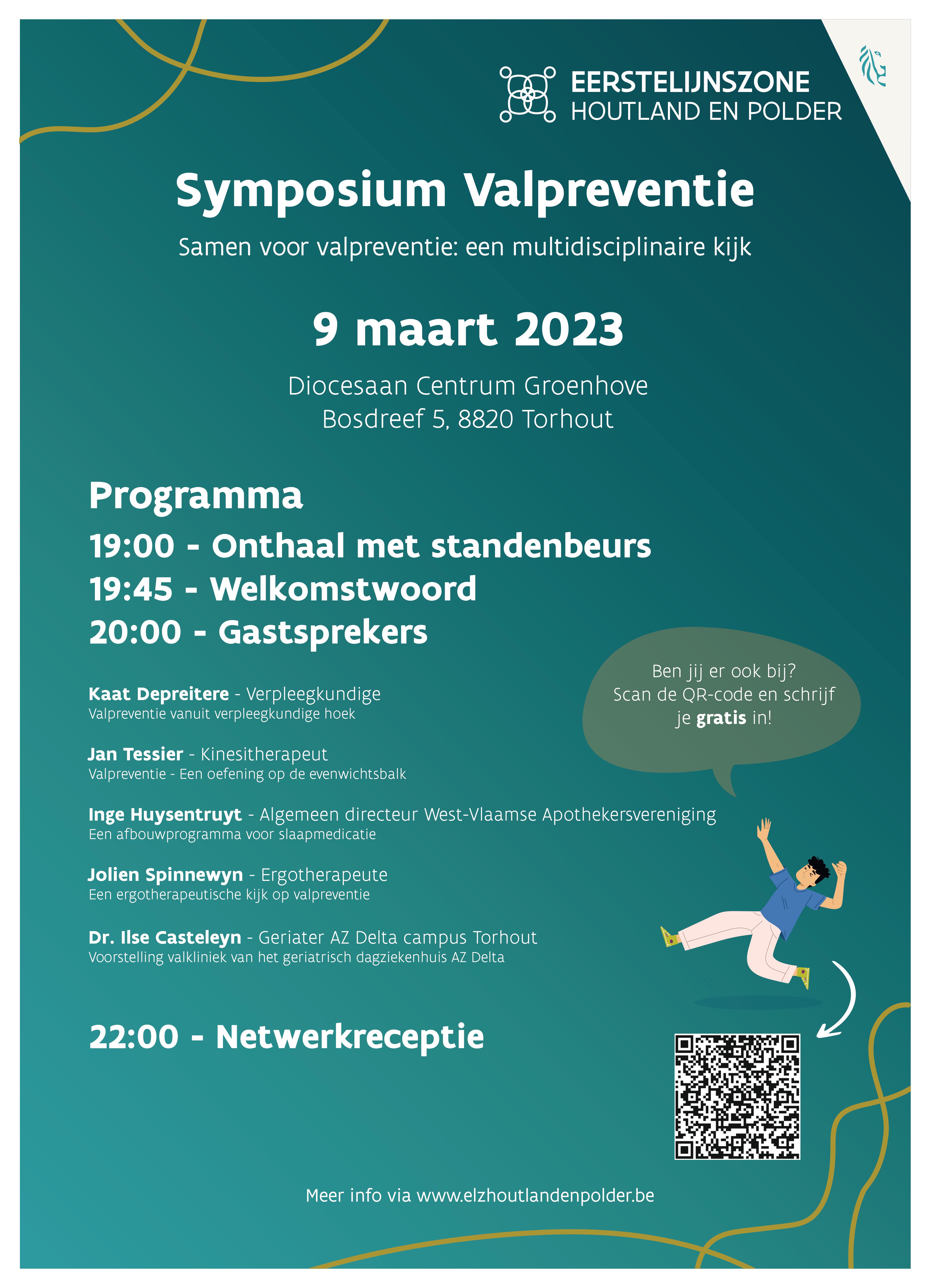 Affiche Symposium Valpreventie 9/03/2023