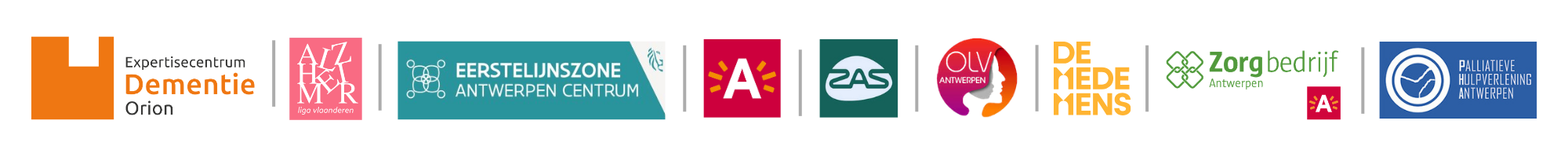logo's partners inloophuis dementie