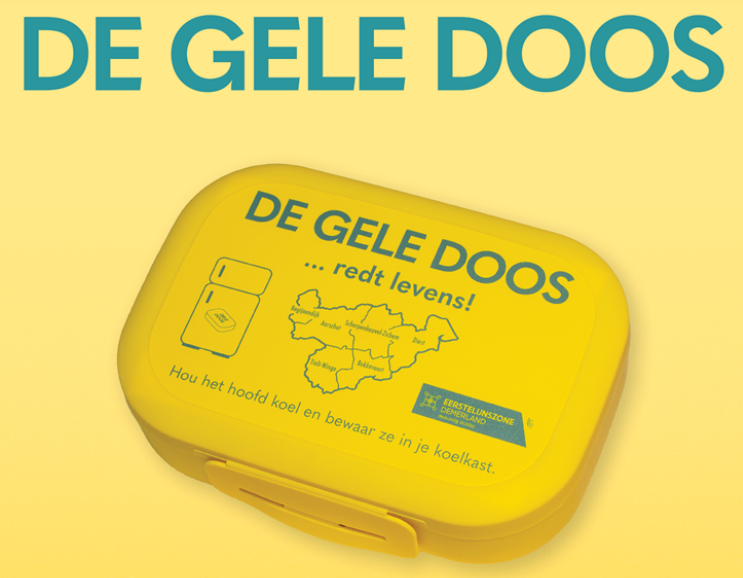 Gele doos