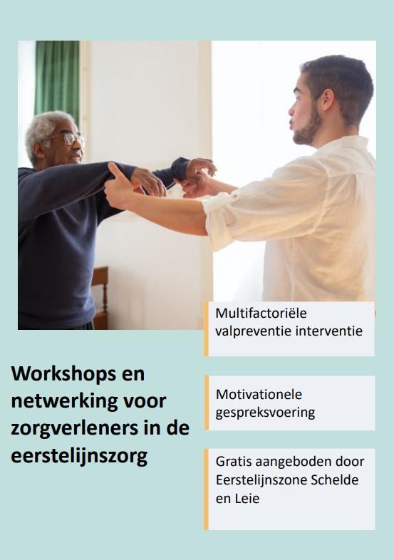 Gratis workshops valpreventie en netwerking voor zorgverleners actief in de eerstelijnszorg van  ELZ Schelde en Leie